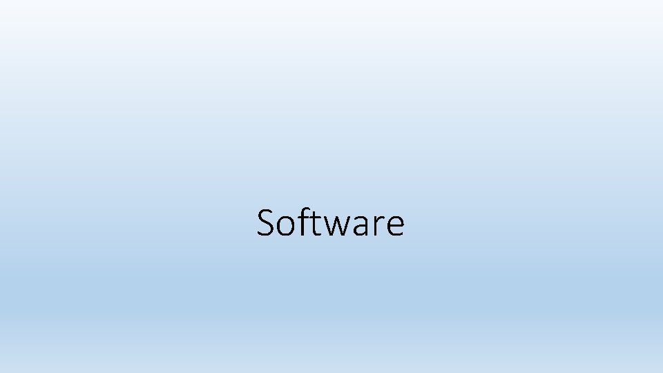 Software 