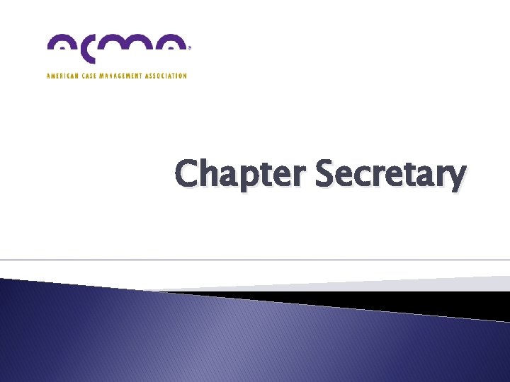 Chapter Secretary 