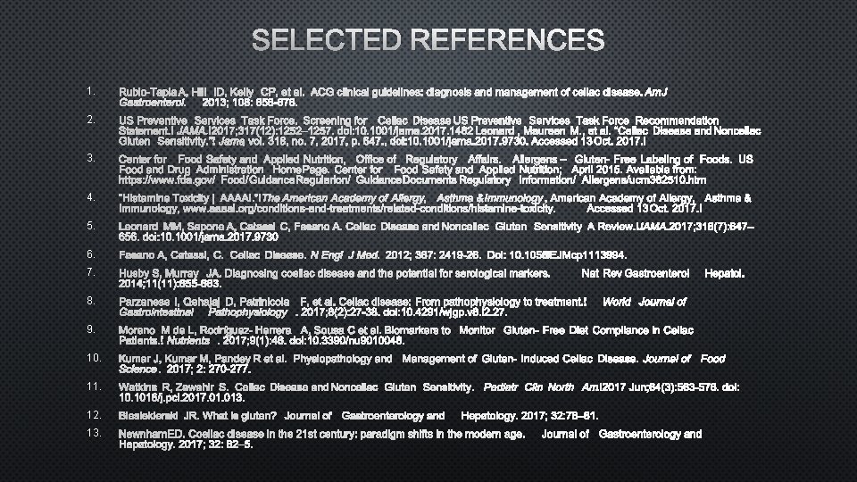 SELECTED REFERENCES 1. 2. 3. 4. 5. 6. 7. 8. 9. 10. 11. 12.