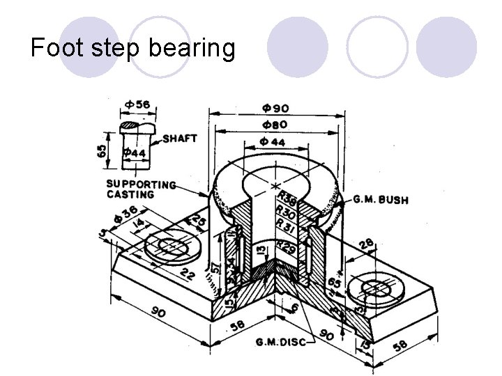 Foot step bearing 