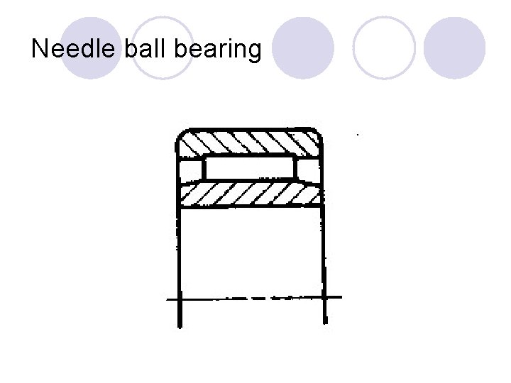 Needle ball bearing 