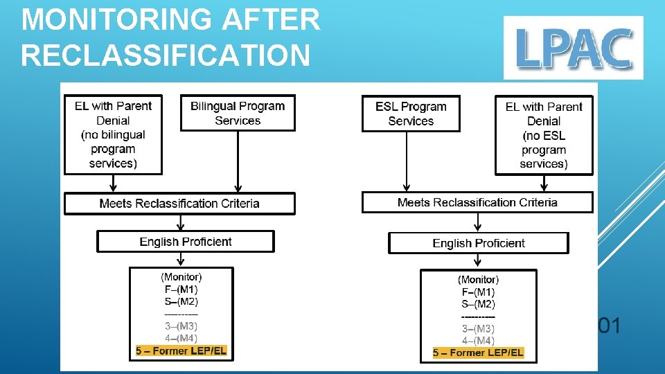 MONITORING AFTER RECLASSIFICATION 101 