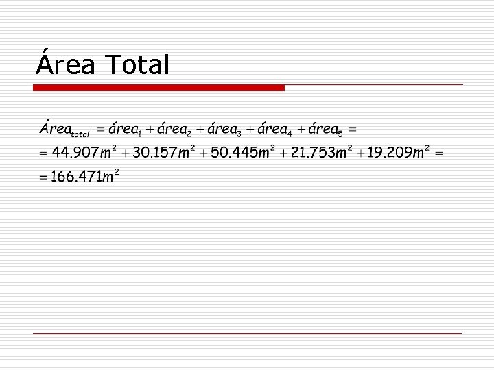 Área Total 