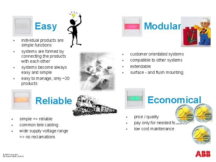 Easy § § individual products are simple functions systems are formed by connecting the