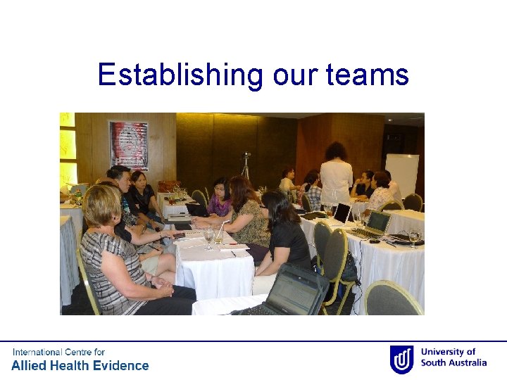 Establishing our teams 