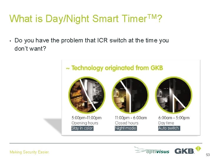 What is Day/Night Smart Timer. TM? • Do you have the problem that ICR