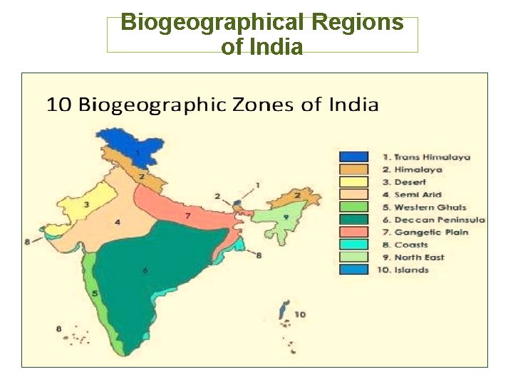 Biogeographical Regions of India 