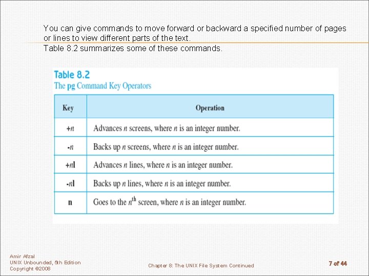 You can give commands to move forward or backward a specified number of pages