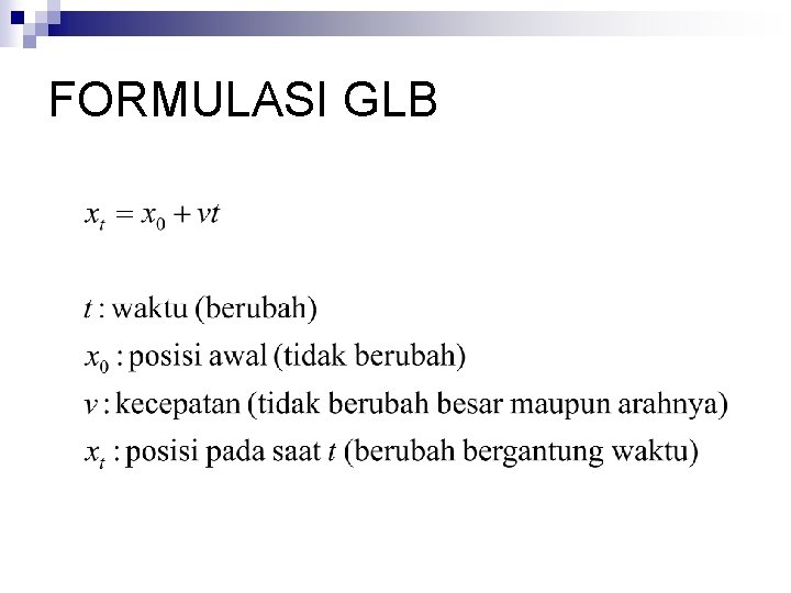 FORMULASI GLB 