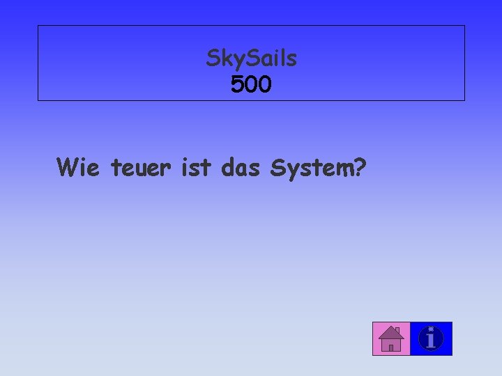 Sky. Sails 500 Wie teuer ist das System? 