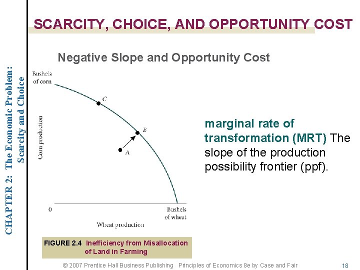 SCARCITY, CHOICE, AND OPPORTUNITY COST CHAPTER 2: The Economic Problem: Scarcity and Choice Negative