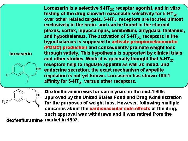 lorcaserin Lorcaserin is a selective 5 -HT 2 C receptor agonist, and in vitro