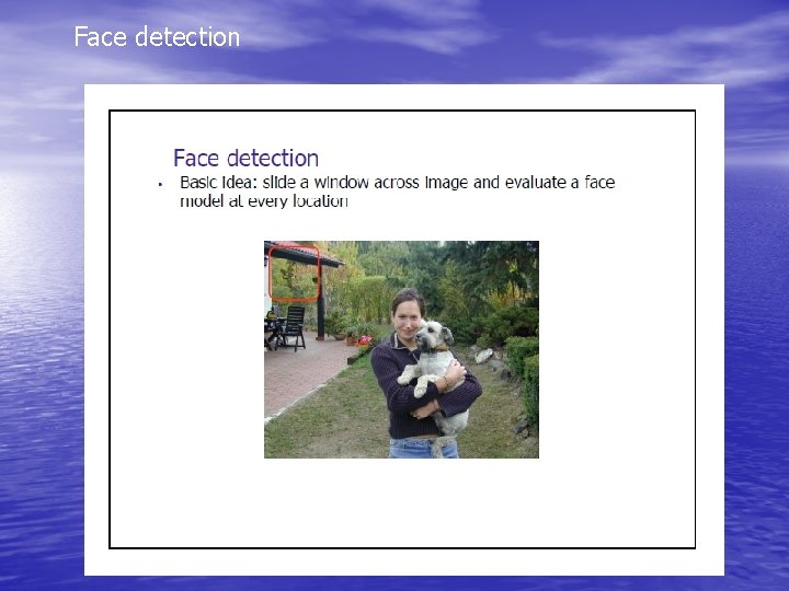 Face detection 