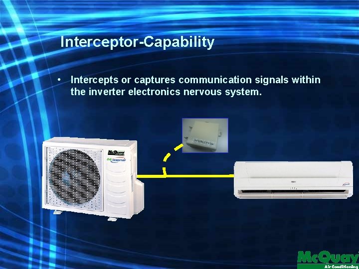 Interceptor-Capability • Intercepts or captures communication signals within the inverter electronics nervous system. 