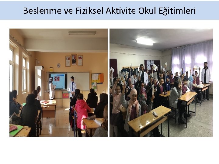 Beslenme ve Fiziksel Aktivite Okul Eğitimleri 