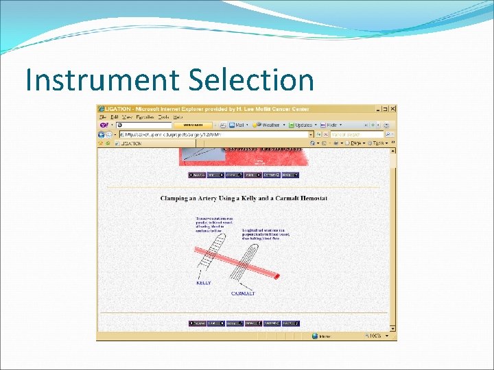 Instrument Selection 