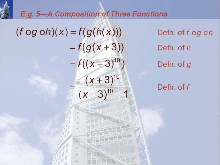 E. g. 5—A Composition of Three Functions 