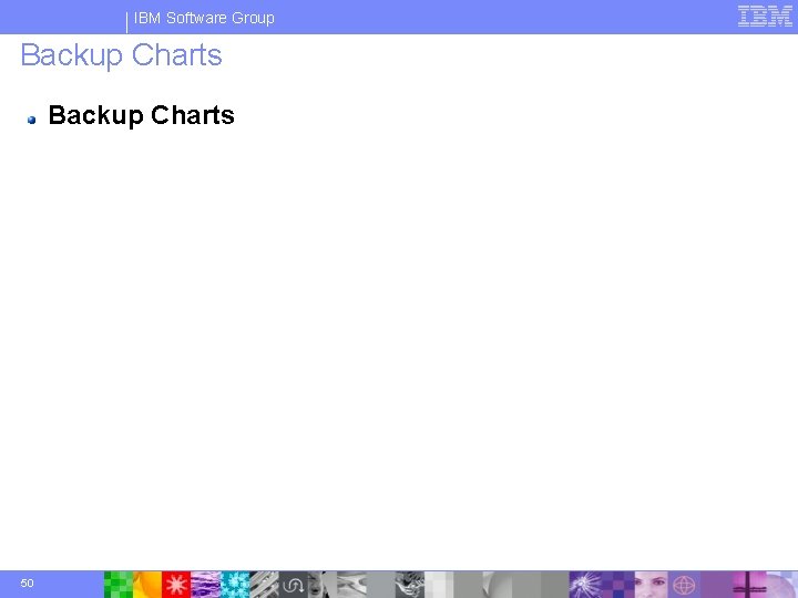 IBM Software Group Backup Charts 50 © 2003 IBM Corporation 