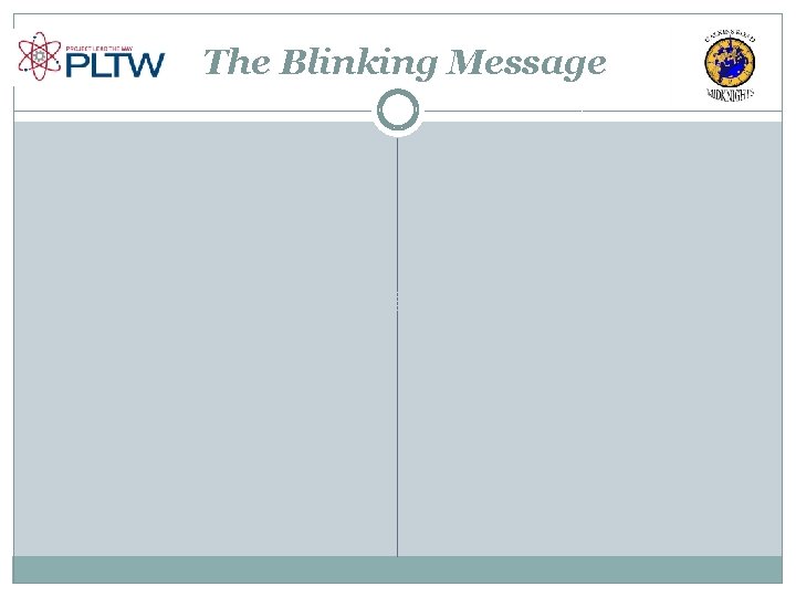 The Blinking Message 