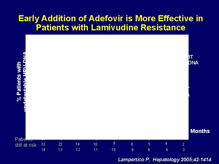 Early Addition of Adefovir is More Effective in Patients with Lamivudine Resistance % Patients