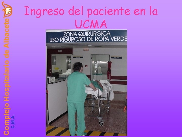 C. M. A. Complejo Hospitalario de Albacete Ingreso del paciente en la UCMA 