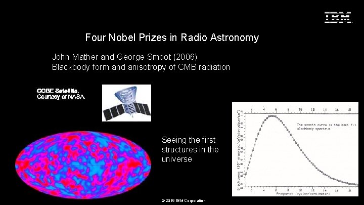 Seize the Moment Four Nobel Prizes in Radio Astronomy John Mather and George Smoot