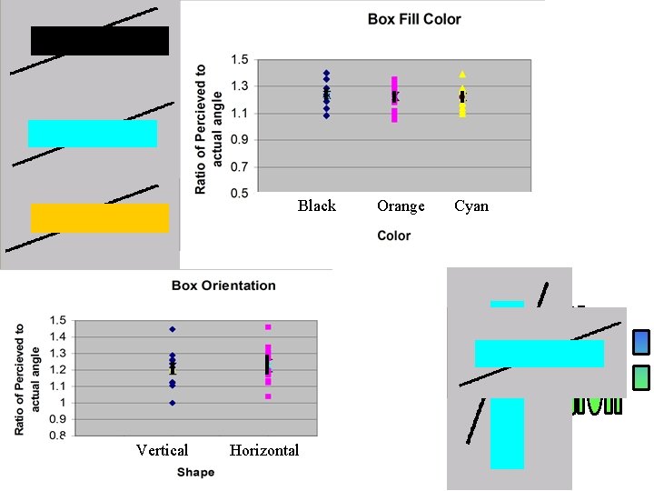 Black Vertical Horizontal Orange Cyan 