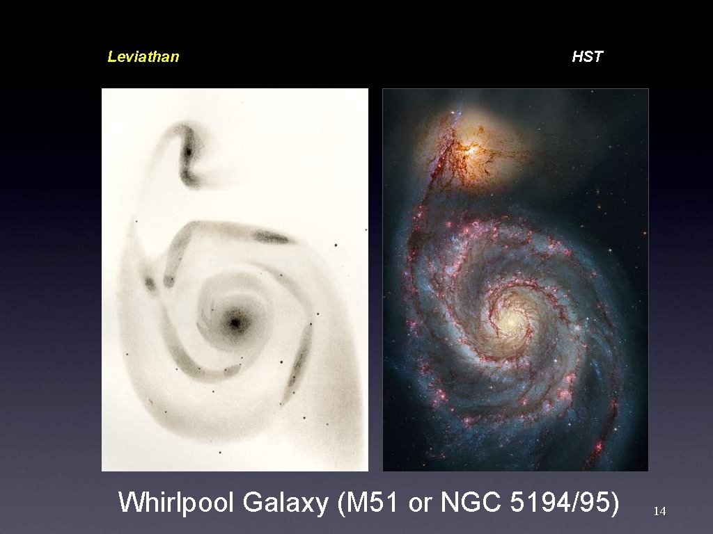 Leviathan HST Whirlpool Galaxy (M 51 or NGC 5194/95) 14 