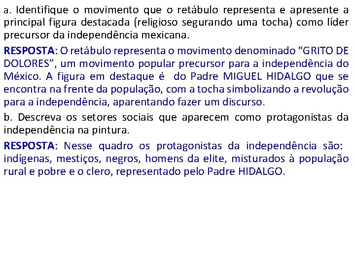 a. Identifique o movimento que o retábulo representa e apresente a principal figura destacada