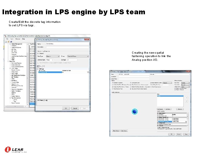 Integration in LPS engine by LPS team Create/Edit the discrete tag information to set