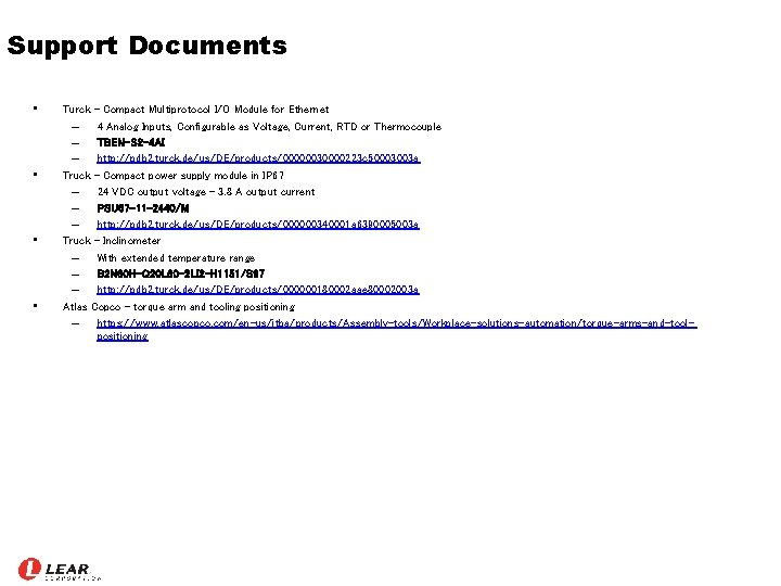Support Documents • • Turck - Compact Multiprotocol I/O Module for Ethernet – 4