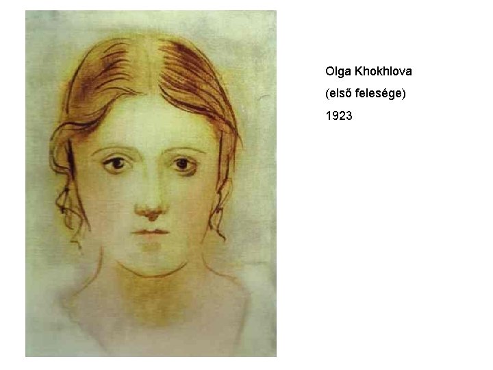 Olga Khokhlova (első felesége) 1923 