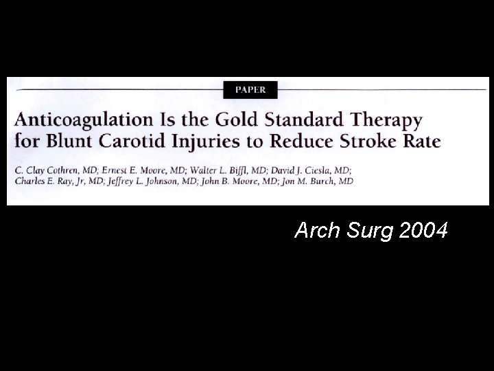 Arch Surg 2004 