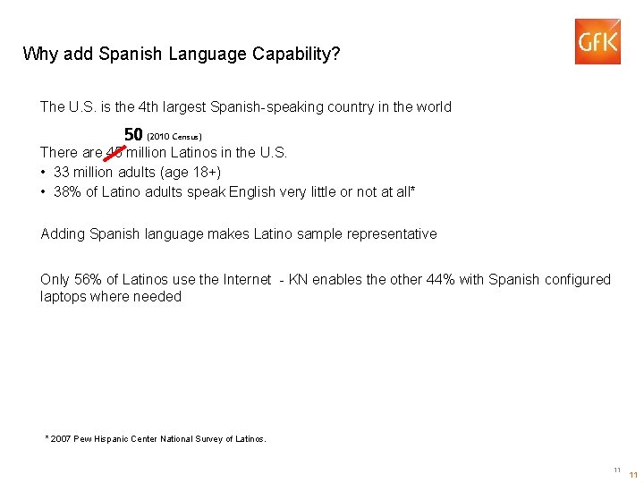 Why add Spanish Language Capability? The U. S. is the 4 th largest Spanish-speaking