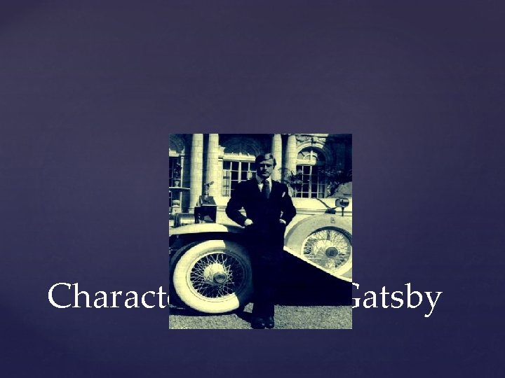 Characterisation - Gatsby 