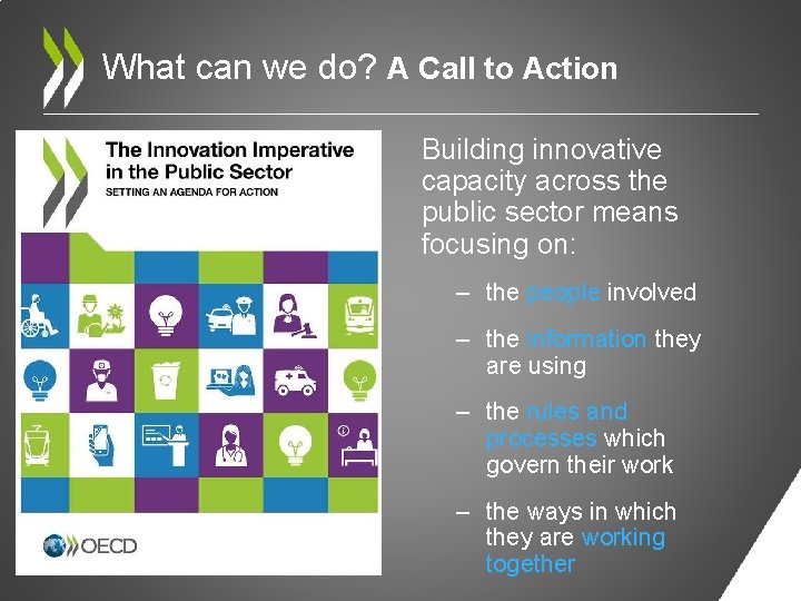 What can we do? A Call to Action Building innovative capacity across the public