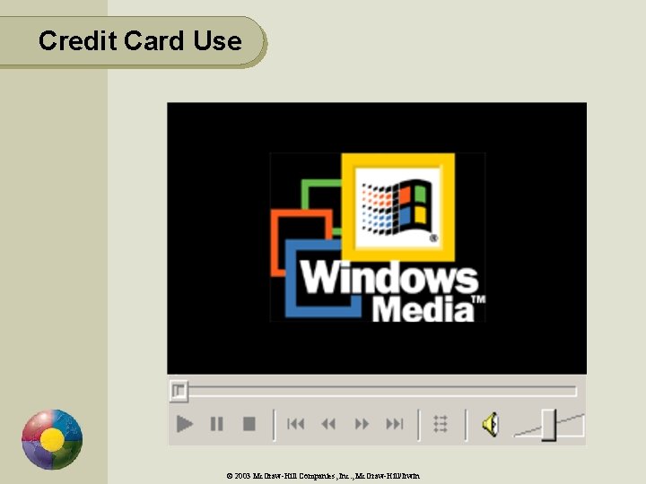 Credit Card Use © 2003 Mc. Graw-Hill Companies, Inc. , Mc. Graw-Hill/Irwin 