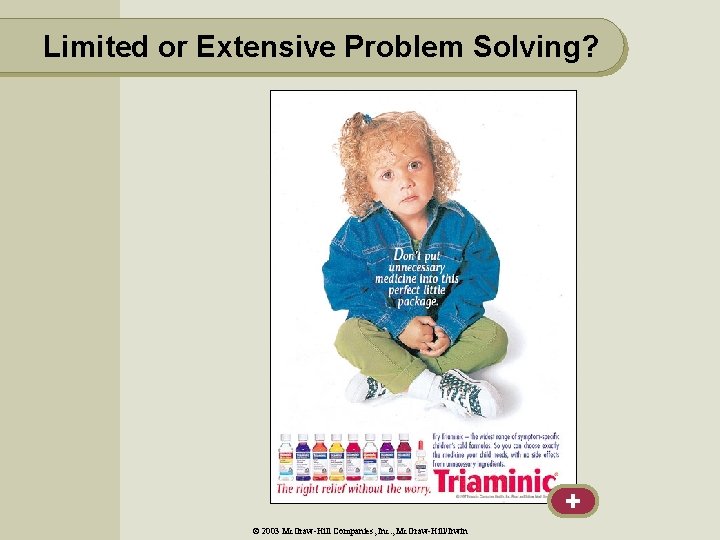 Limited or Extensive Problem Solving? + © 2003 Mc. Graw-Hill Companies, Inc. , Mc.