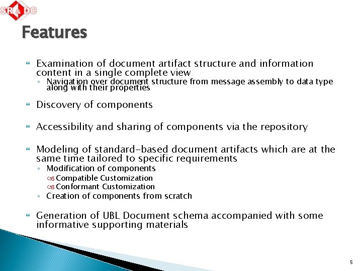 Features Examination of document artifact structure and information content in a single complete view