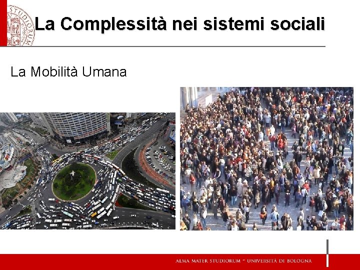 La Complessità nei sistemi sociali La Mobilità Umana 