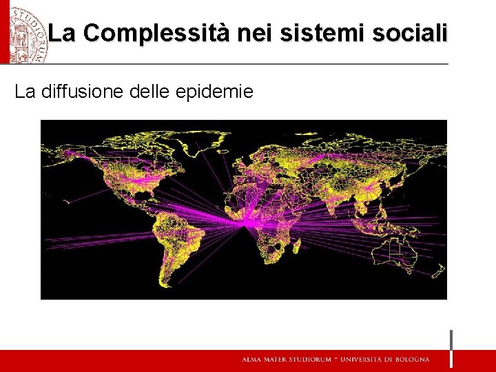La Complessità nei sistemi sociali La diffusione delle epidemie 