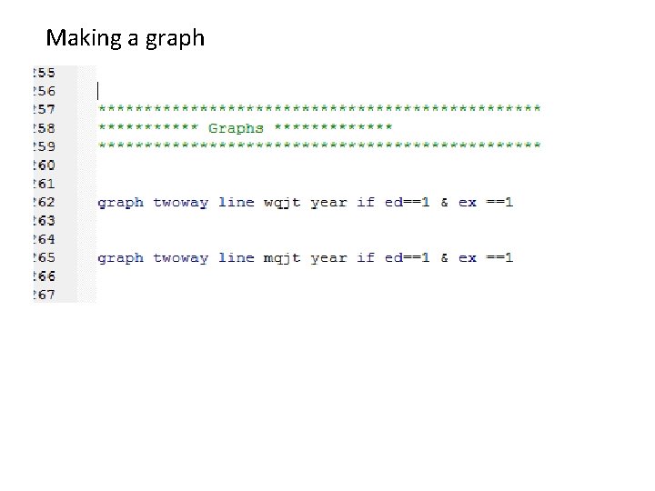 Making a graph 