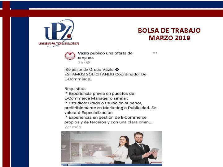 BOLSA DE TRABAJO MARZO 2019 