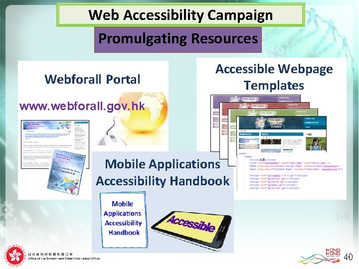 Web Accessibility Campaign Promulgating Resources Promulgating Webforall Portal Accessible Webpage Templates www. webforall. gov.