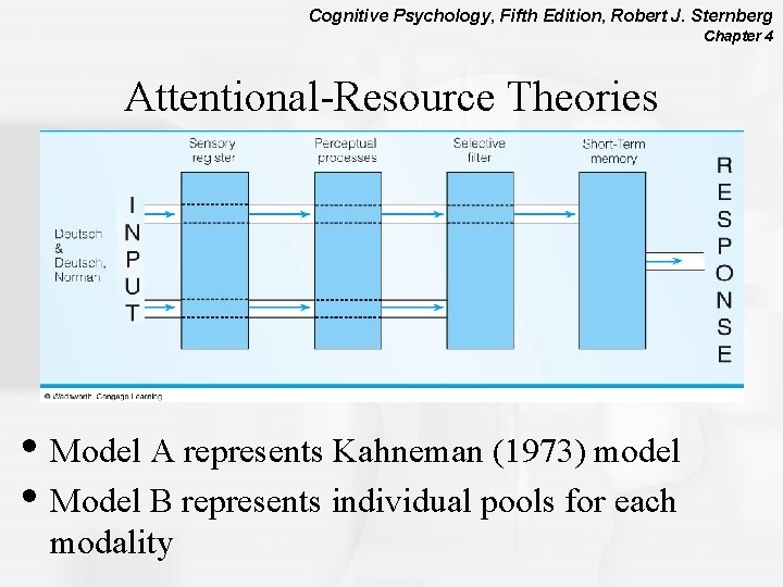 Cognitive Psychology, Fifth Edition, Robert J. Sternberg Chapter 4 Attentional-Resource Theories • Model A