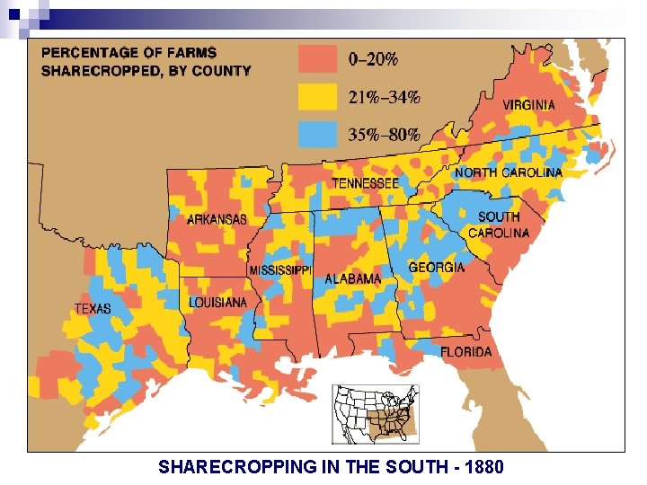 SHARECROPPING IN THE SOUTH - 1880 