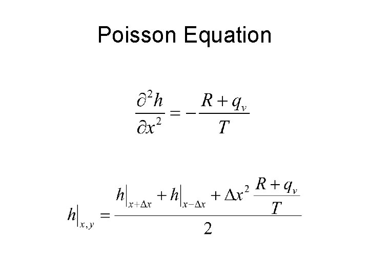 Poisson Equation 