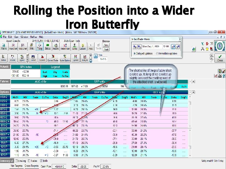 Rolling the Position into a Wider Iron Butterfly 