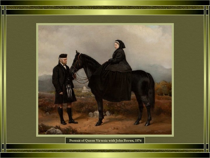 Portrait of Queen Victoria with John Brown, 1876 