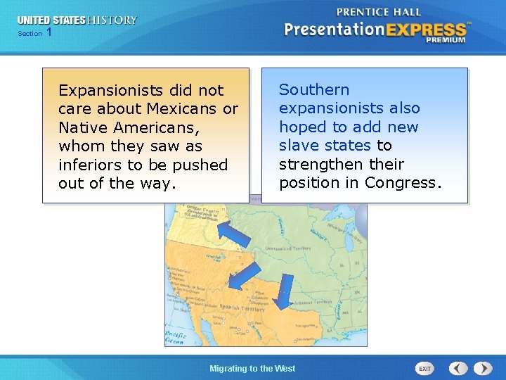 125 Section Chapter Section 1 Expansionists did not care about Mexicans or Native Americans,